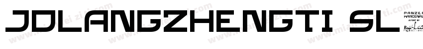 JDLANGZHENGTI SL字体转换